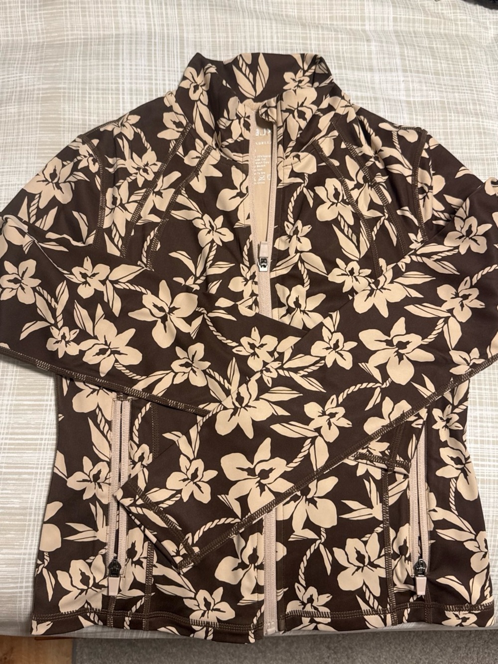 Active by Teal x Lexbreezy Orchid brown maile zip up